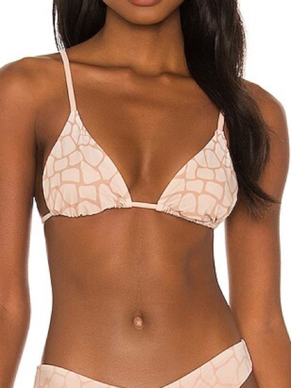 Onia REVOLVE Alexa Bikini Top String Bathing Suit - Nude/Multi Print